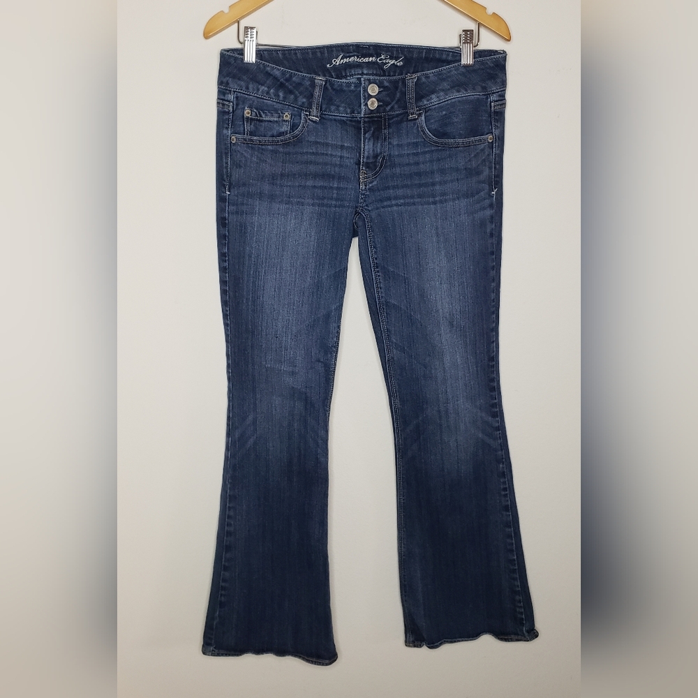 American Eagle Outfitters Dark Blue Flare Jeans